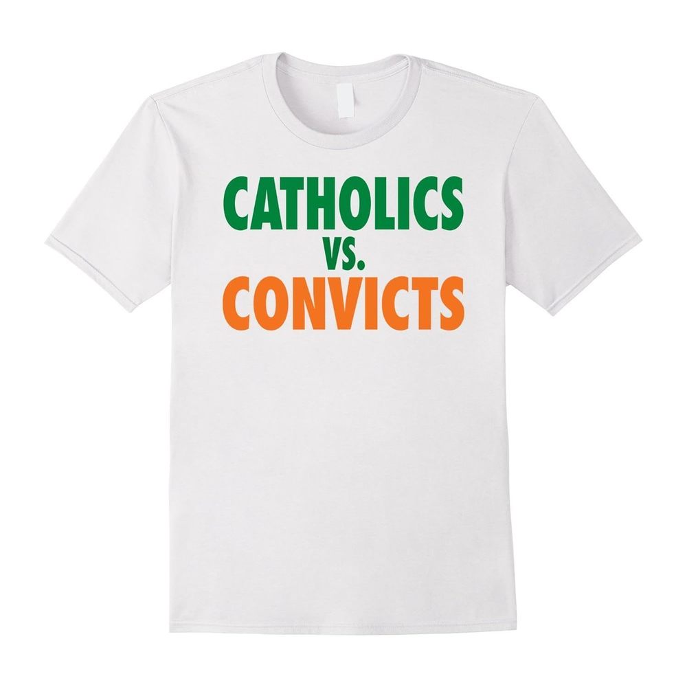 Catholics Vs Convicts Shirt 1988 Notre Dame Vs Miami Football